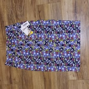NWT Mickey Mouse Pencil Skirt Lula Roe by Disney stretchy Vintage print …